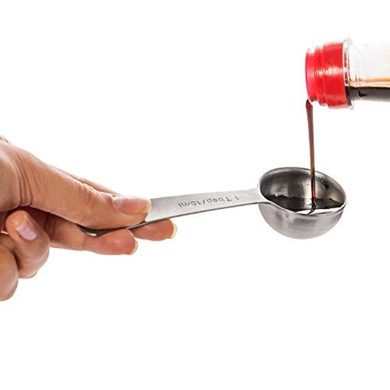 Набор мерных ложек из нержавеющей стали от 7 столовых до 1/8 металлических чайных