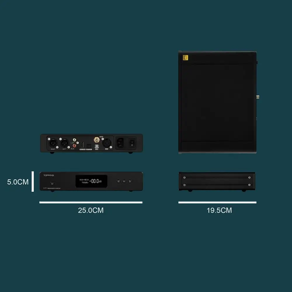 Новый Настольный декодер TOPPING D70 AK4497 * 2 AK4118 USB DAC XMOS аудио DSD512 32 бит 768 кГц поддержка