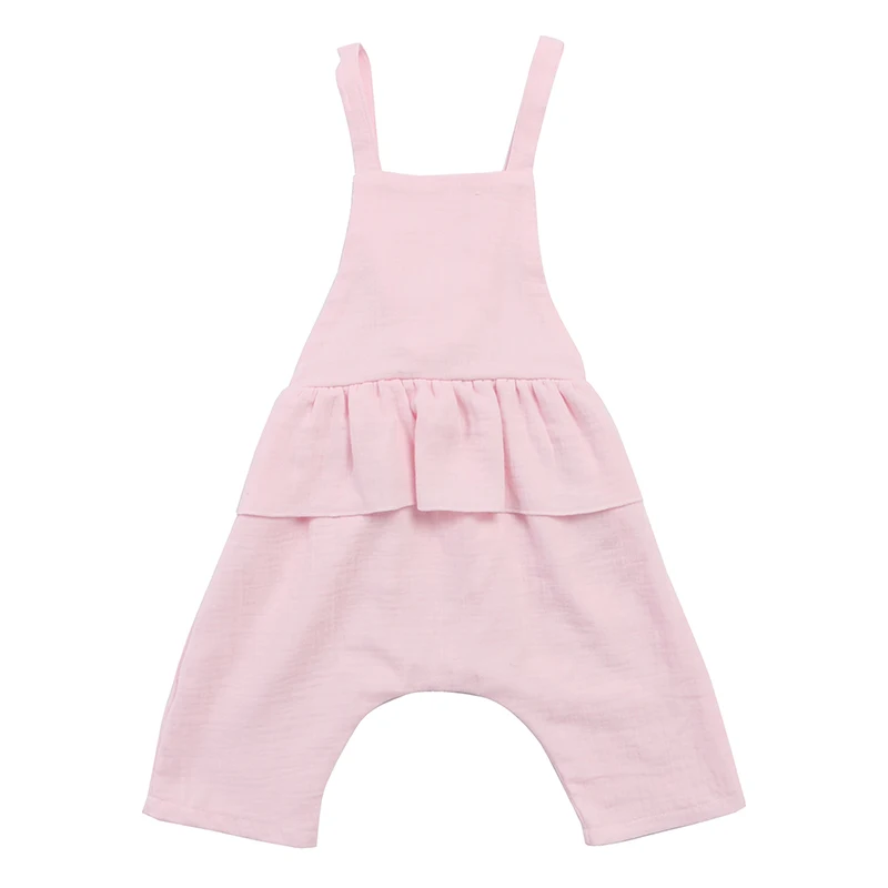 

Kaiya Angel New Fashion Newborn Baby Girls Romper Sweet Cute One Piece Toddler Jumpsuit Light Pink 100% Cotton Ruffle Clothing