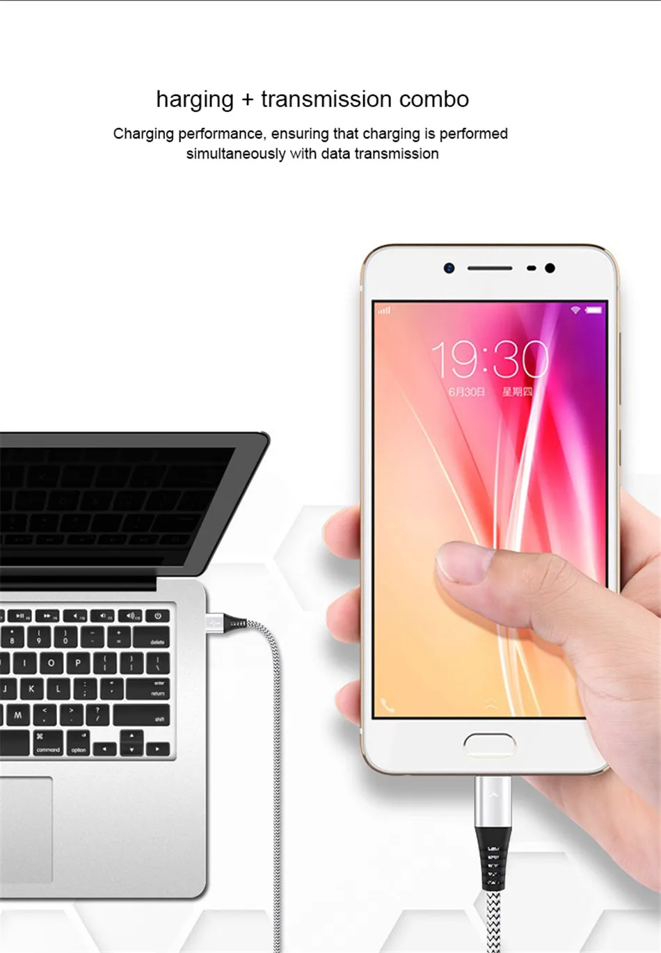 NOHON Micro USB Led кабель для передачи данных для samsung Galaxy S7 S6 huawei Xiaomi Redmi Note 4 4X мобильный телефон 2.4A кабели быстрой зарядки 1,2 м