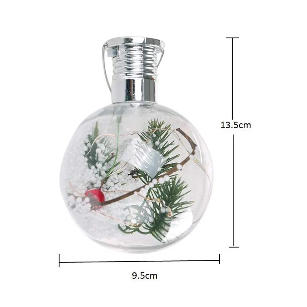 Solar Powered Christmas Copper Wire Suspension Bottle Decoration Light Outdoor Sun Copper Wire Spherical Bulb Suspension Lamp