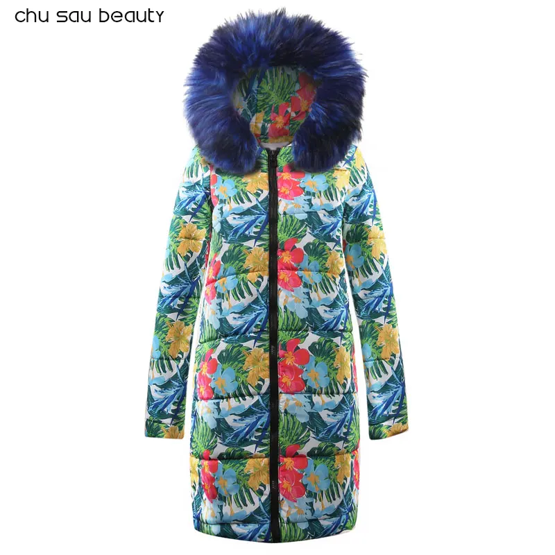 CY1626BU-BU Новая модная зимняя женская куртка, пальто с воротником из искусственного меха, женские парки, Брендовая женская куртка с хлопковой подкладкой CY1629BK - Цвет: CY1626BU-BU