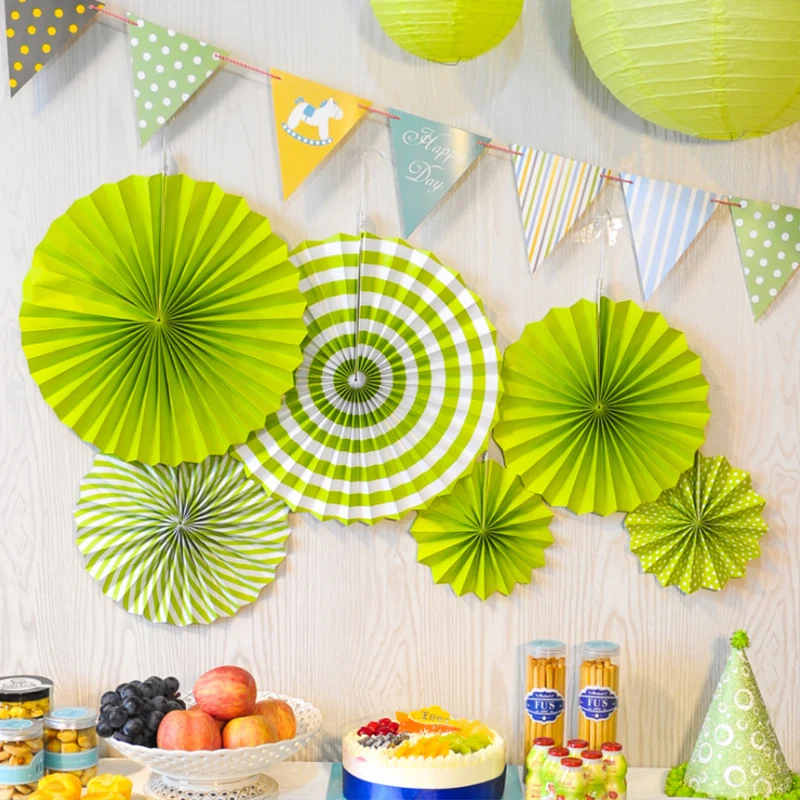 Бумажный Веерообразный цветок украшение домашнего декора украшения ко дню