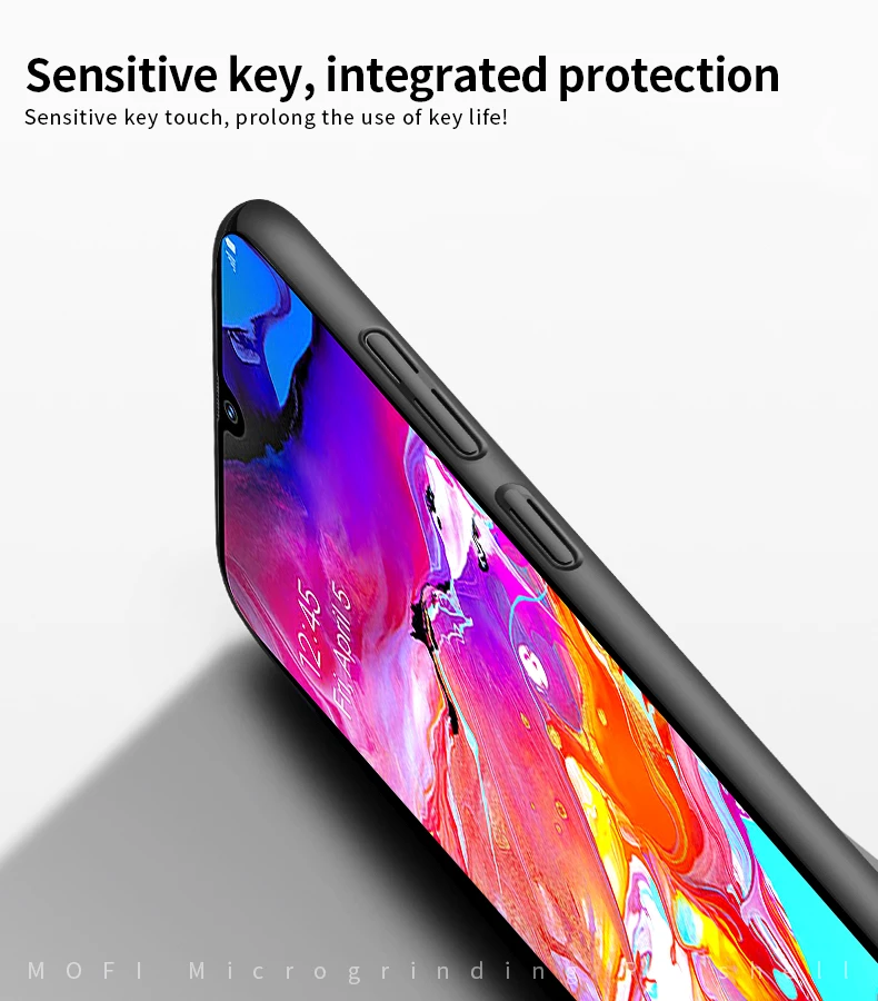 MOFI для samsung Galaxy A10 A30 A40 A70 Чехол Прочный ПК пластик чехол для телефона для Galaxy A40 A70 задняя крышка защитный экран