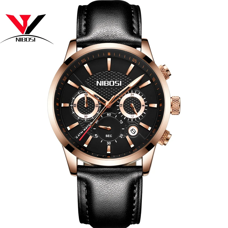 NIBOSI Watch Men Fashion Sport Quartz Clock Mens Watches Brand Luxury Full Steel Business Waterproof Relogio Masculino | Наручные часы