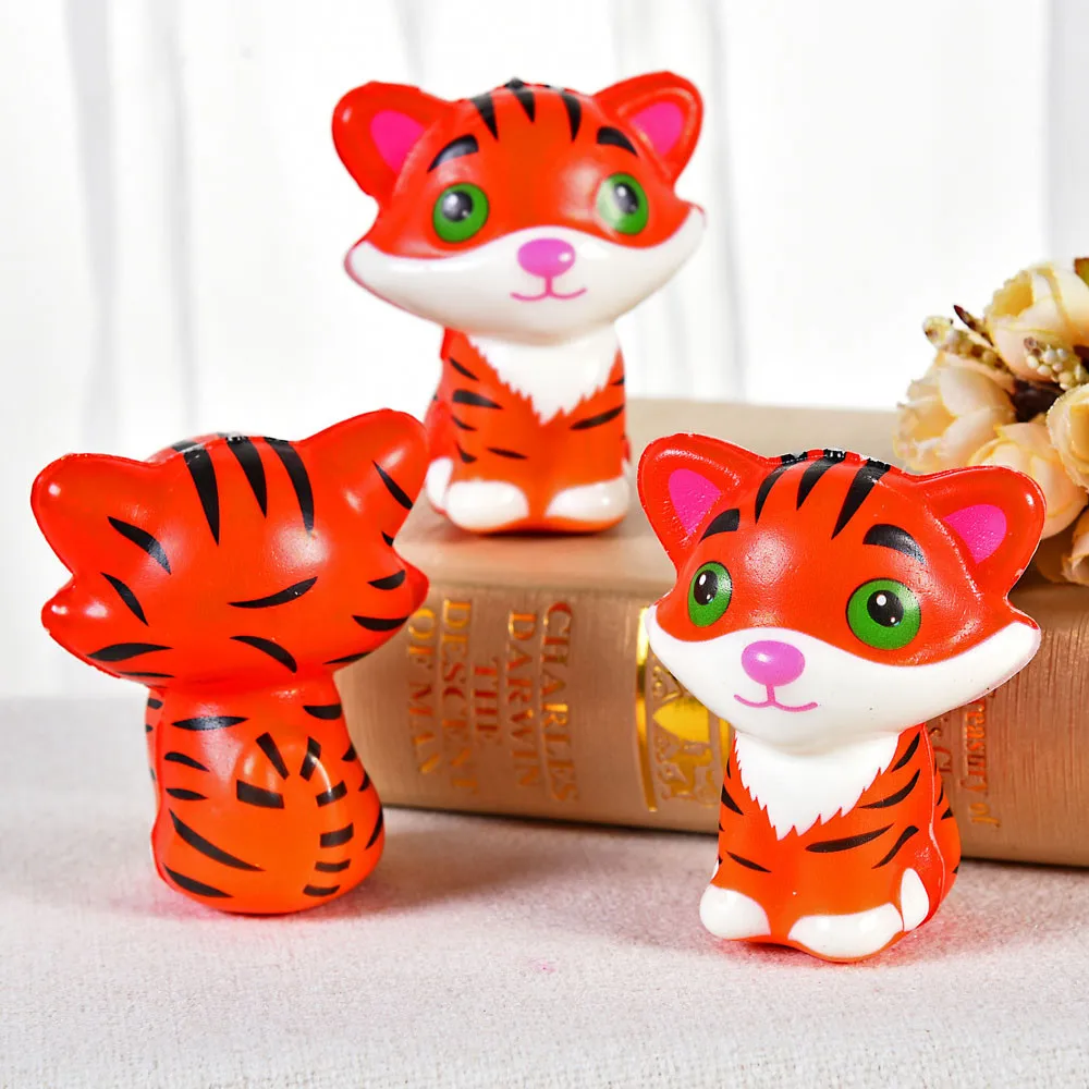 Антистрессовые милые мягкие сжимаемые игрушки Kawaii Tigerkin супер медленно