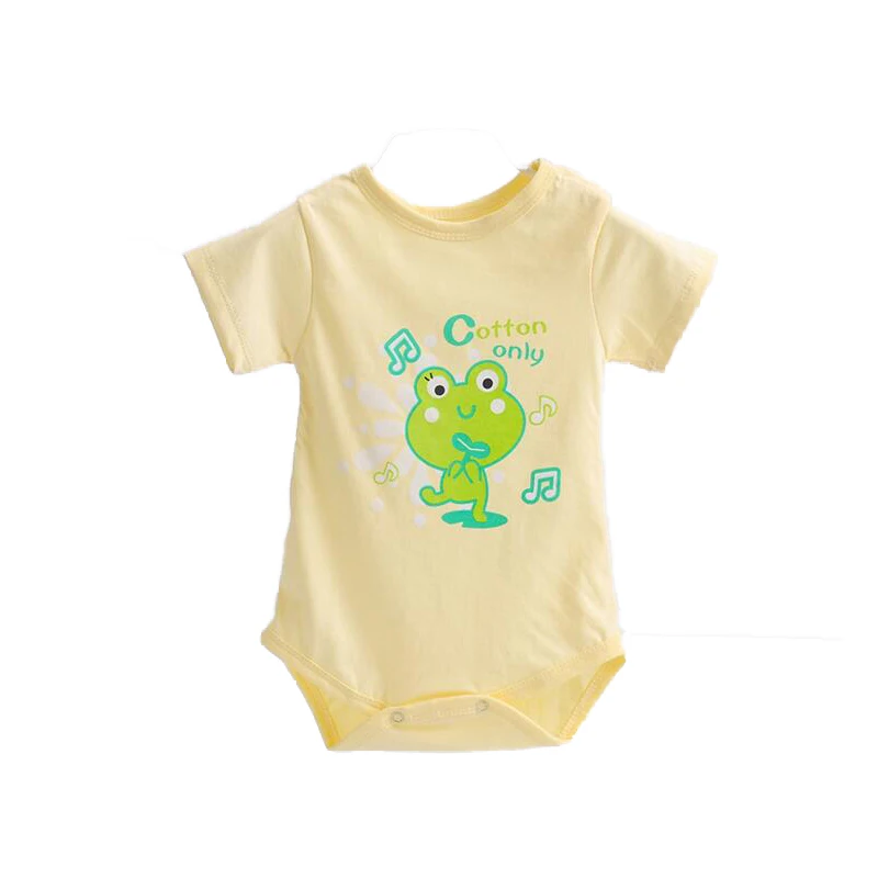 3pcs/lot One Piece Newborn Baby Bodysuits Girls Jumpsuits Cotton Summer Short Toddler Boys Print Clothes | Детская одежда и обувь