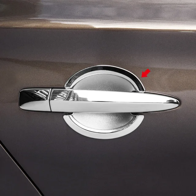Хромированная защитная накладка на дверную ручку из АБС пластика чашу для Nissan