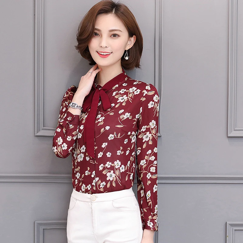 Blusas Femininas 2017 Весенняя Мода Кружева Цветочные Печати Топы Новый Корейской Версии