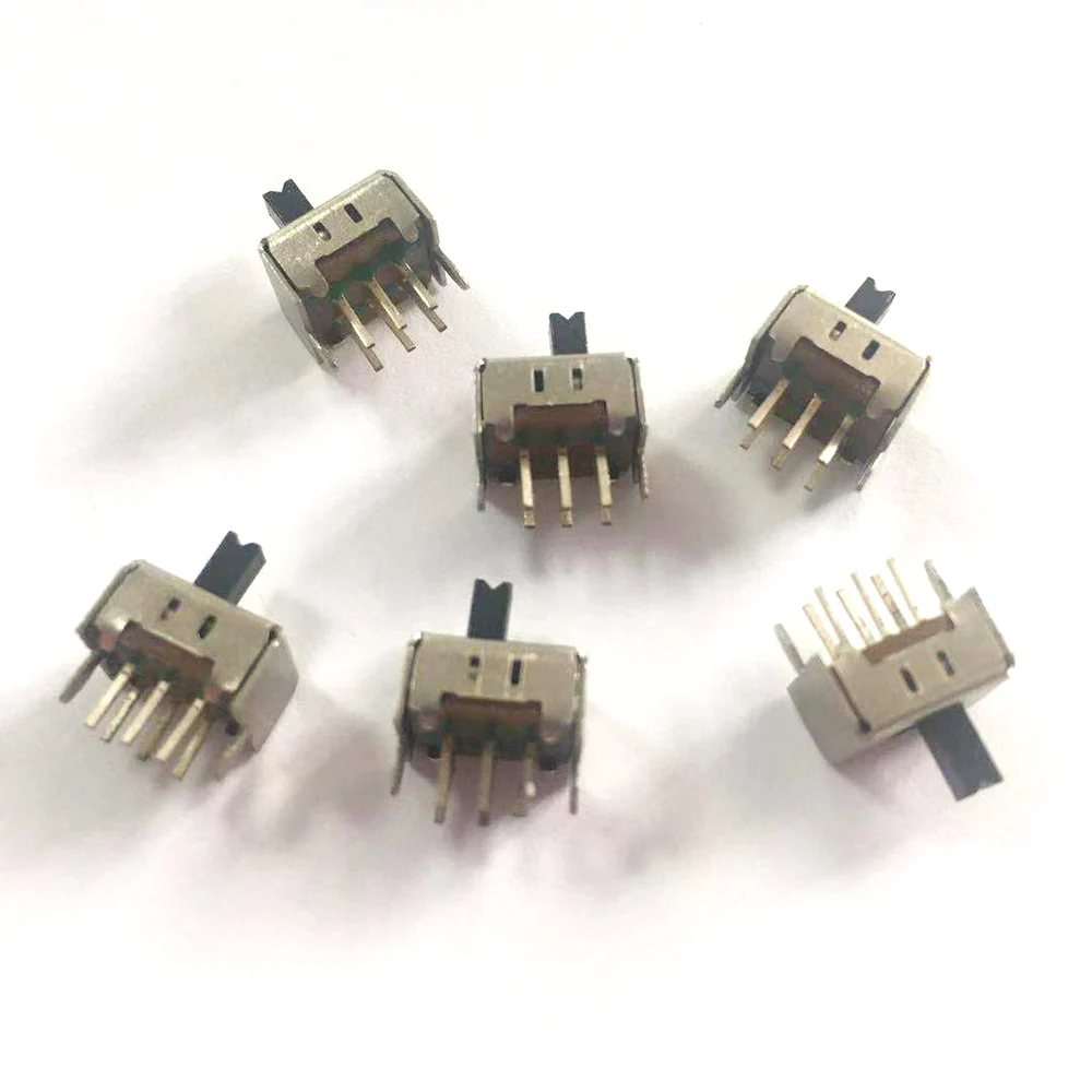 20 Pcs SS-22D07(2P2T) 2-speed toggle switch 2 fixed feet 6-legged vertical | Инструменты