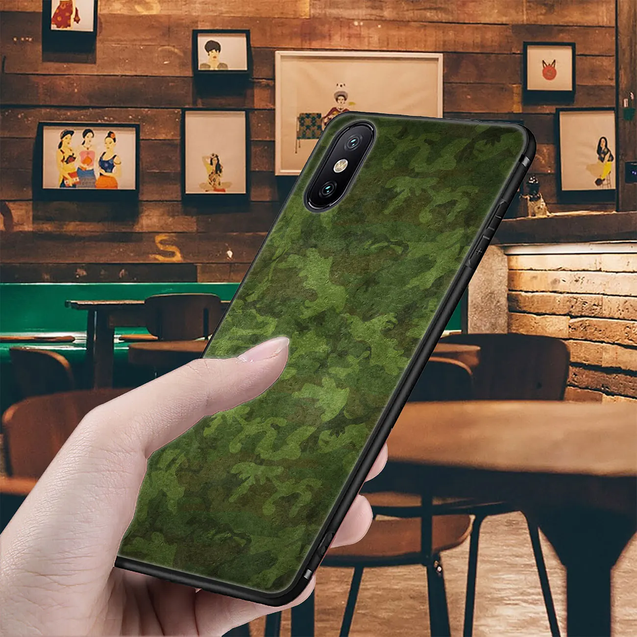YIMAOC Камуфляжный узор армейский Мягкий силиконовый чехол для iPhone 11 Pro XS Max XR X 6 6S 7 8