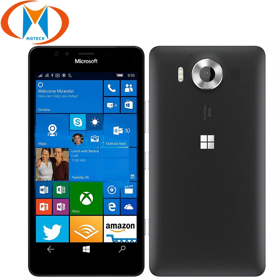 Новый смартфон Nokia Microsoft lumia 950 с двумя sim картами Rm 1118 4G 5 2 дюйма 3 ГБ 32 950|Смартфоны| |