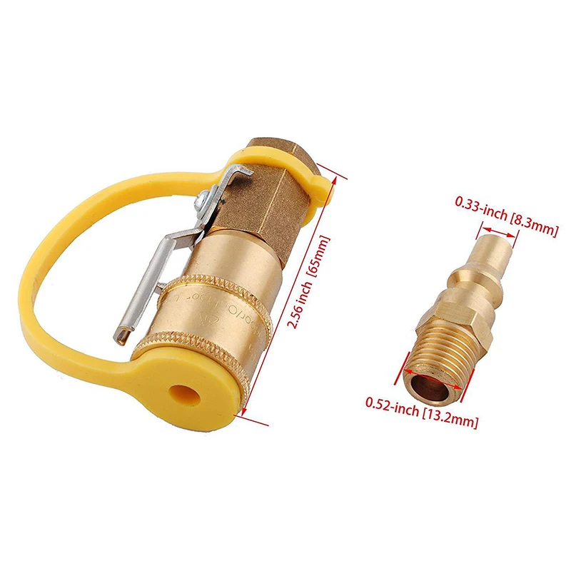 Быстроразъемный соединитель для газа пропановый устойчивый к коррозии комплект