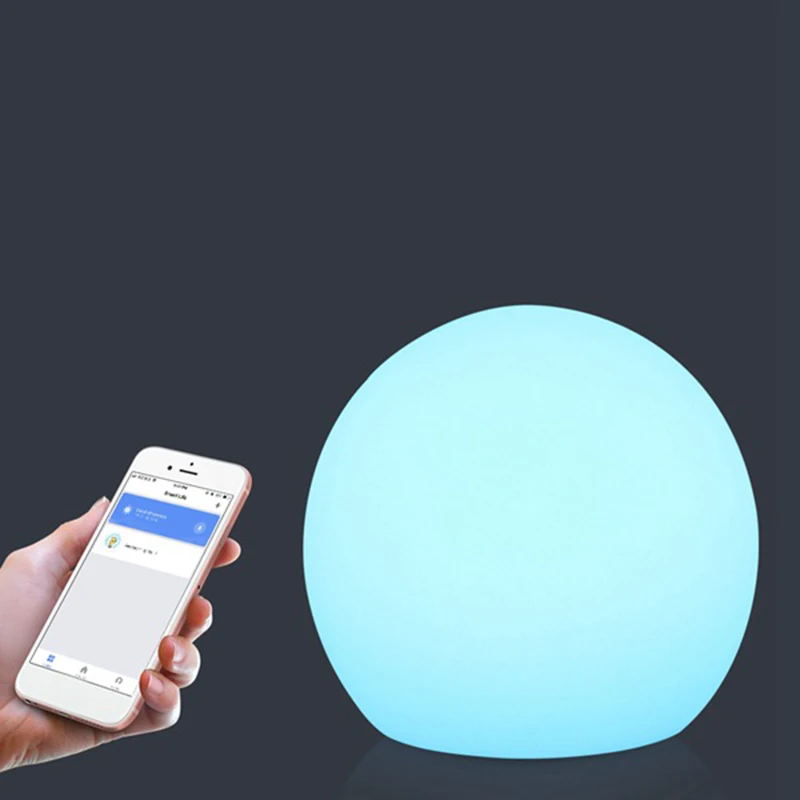 Wifi Smart Table Lamp Compatible With Alexa Google Home Voice Control Hand Press Light Led Ambient Night Controlled By A | Лампы и