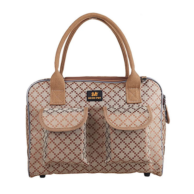 Роскошная дизайнерская переноска для собак Классическая клетчатая