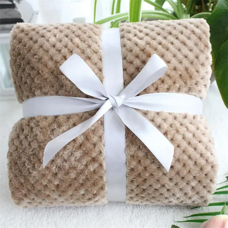 khaki 100X120cm Flanel, супер мягкая детская кровать, уютное детское одеяло, весеннее постельное белье для малышей, одеяло из флиса, пушистое одеяло для домашних животных, чехол для детской коляски - Цвет: khaki 100X120cm