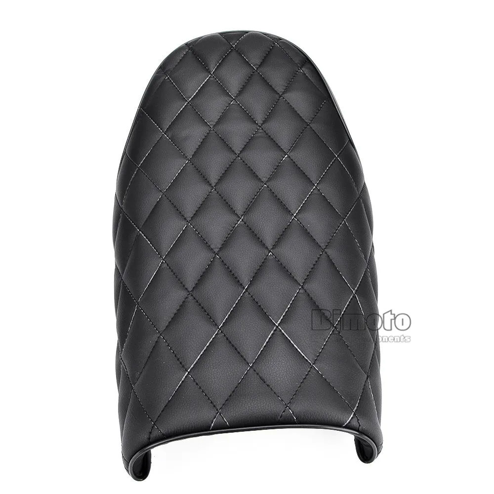 BJMOTO мотоцикл черный Винтаж кафе гонщик Подушка сиденья для Yamaha Honda Kawasaki кафе гонщик