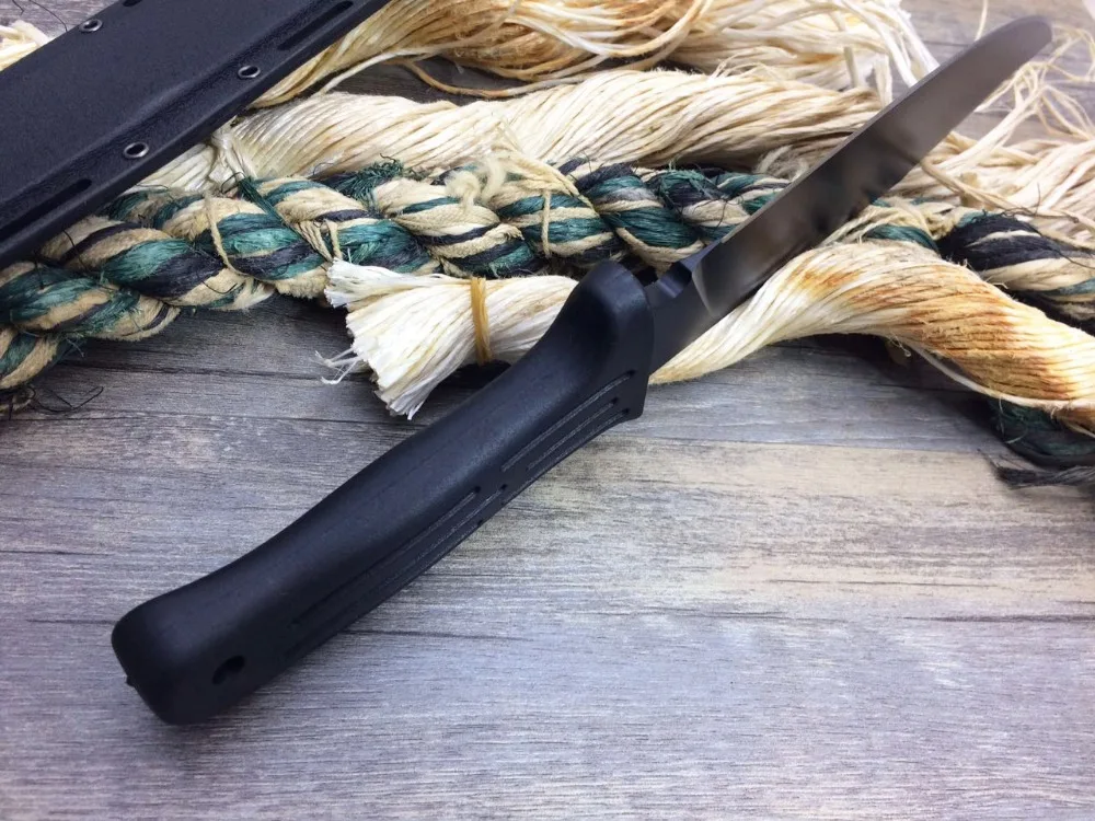 Лидер продаж! A2 спасения Исправлена Ножи D2 лезвия резиновой ручкой Тактический