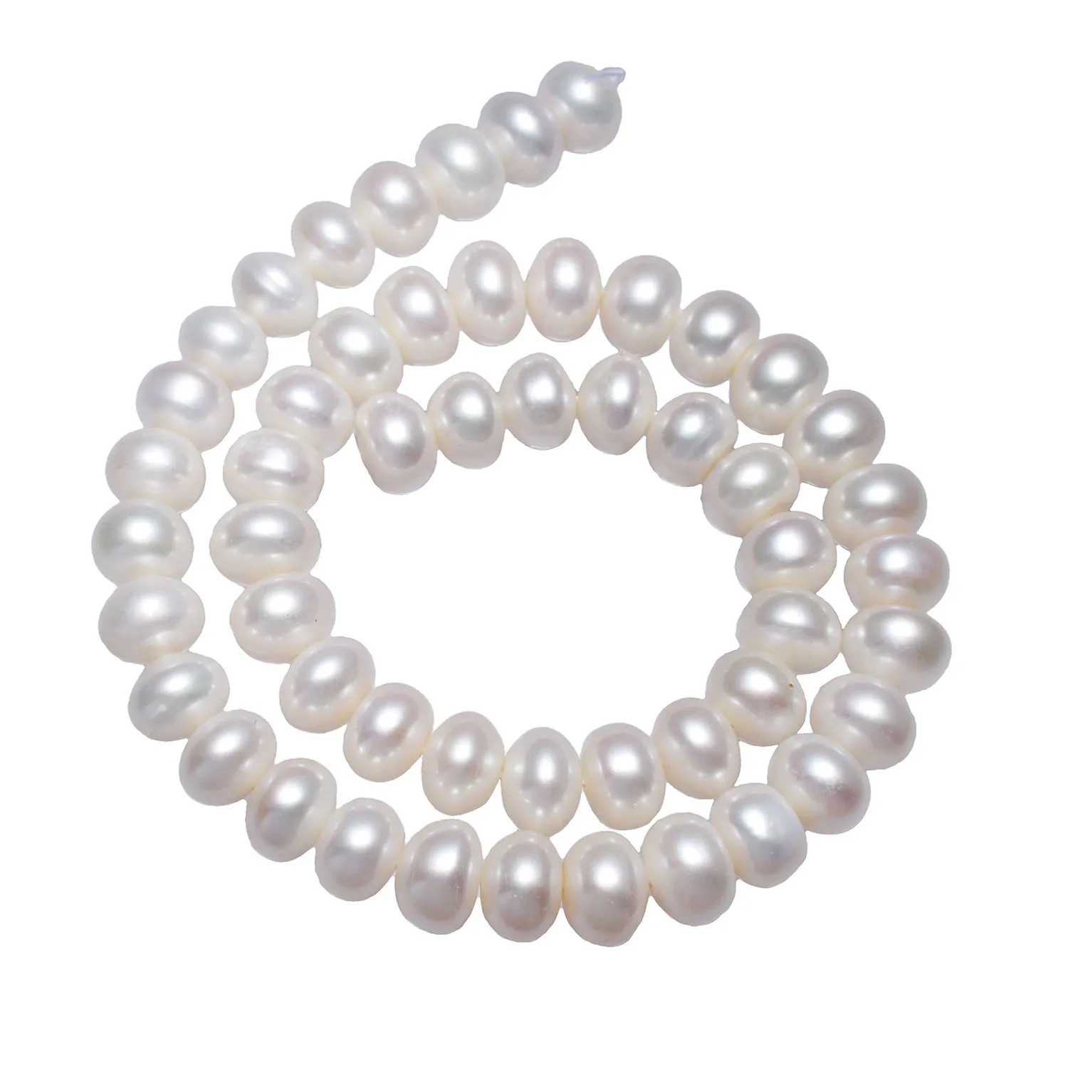 

High Quality AAA Cultured Potato Freshwater Pearl Beads Natural White 10-11mm Approx 0.8mm Sold Per Approx 15.5 Inch Strand