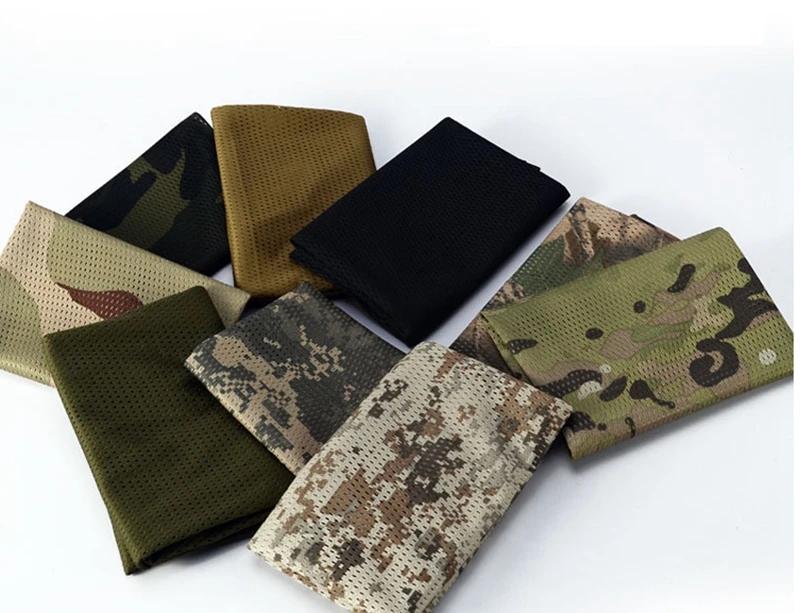 Тактический Камуфляжный сетчатый армейский шарф фата в стиле милитари шейный