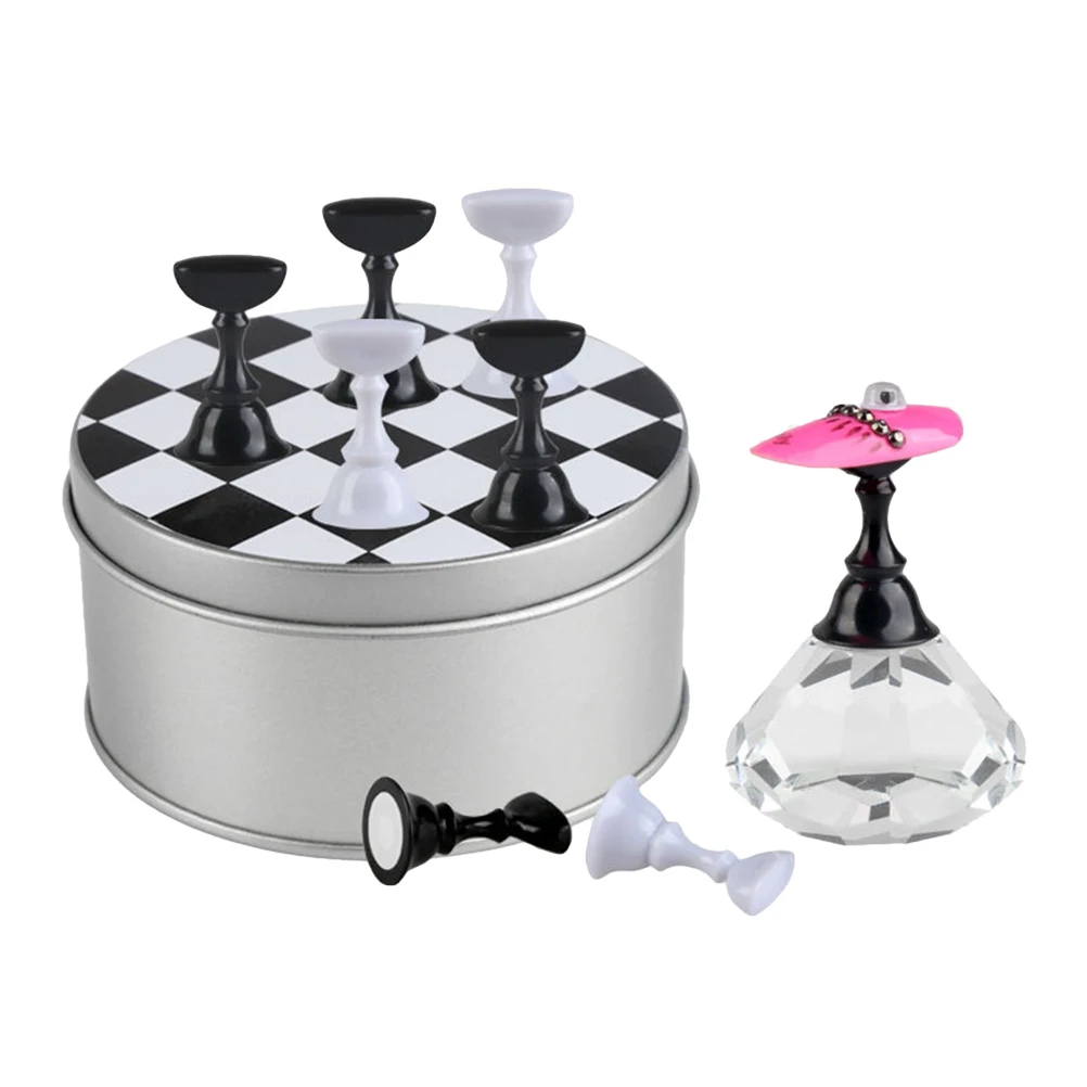 1 Набор насадок для ногтей профессиональная Магнитная подставка ногтей|Шахматы| |