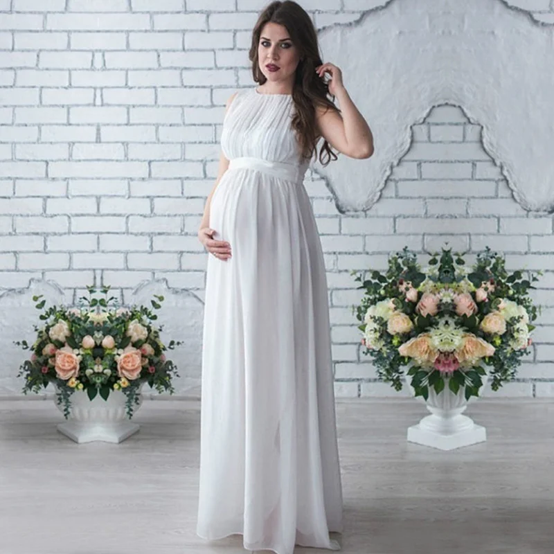 SMDPPWDBB реквизит для фотографий беременных модные платья шифоновое платье макси