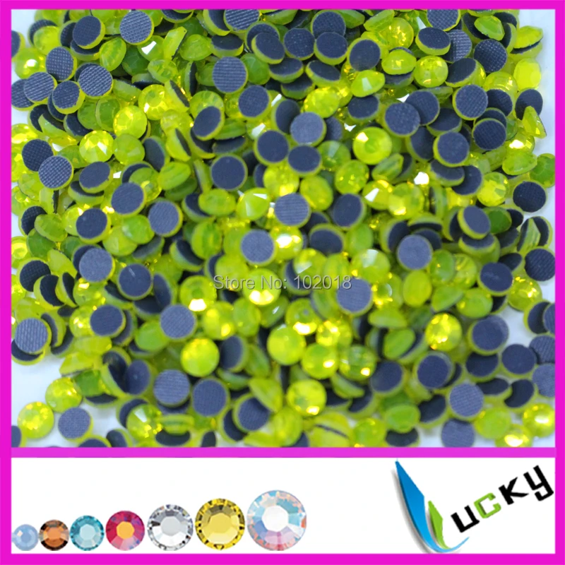 Бесплатная доставка качественные стразы горячей фиксации! 1440 шт ss16 цитрин Цвет