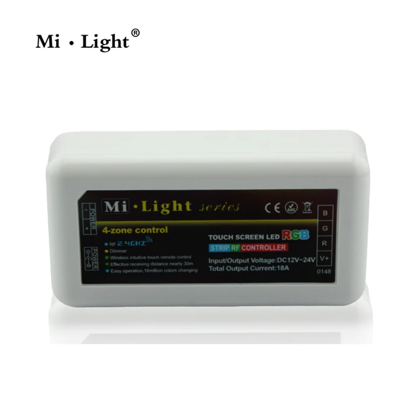 Milight DC12V или DC24V RGB 3 канала 18A 2 4G Wifi RF передача технологии 4 зоны Светодиодные полосы