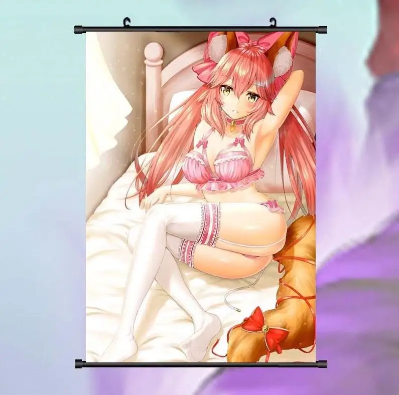 Аниме постер Fate Tamamo no mae настенный прокрутка пользовательский домашний декор Cos