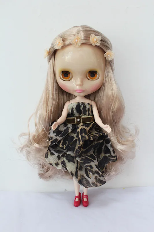 Blygirl K золотые локоны кукла Blyth прозрачная кожа телесное тело семь обычных кукол DIY