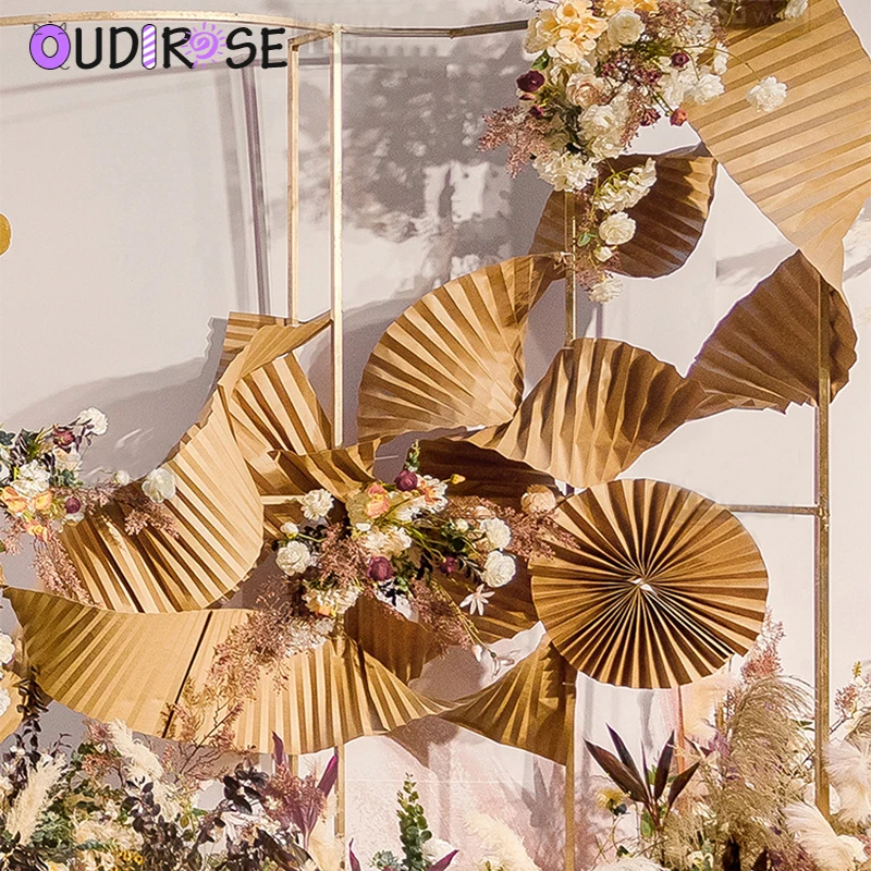 OUDIROSE 1 м * 35 см плиссированная бумага свадебный фон украшение стены день рождения