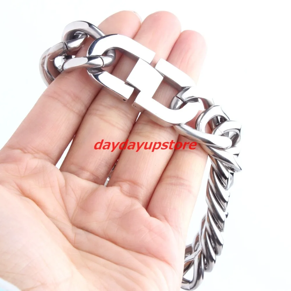 Браслет мужской из нержавеющей стали 316L браслет серебристого цвета с панцирным