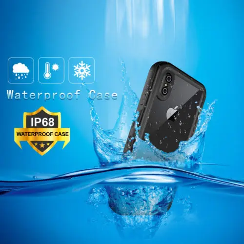 IP68 черный водонепроницаемый фонарь для погружения в воду чехол огненно-красную