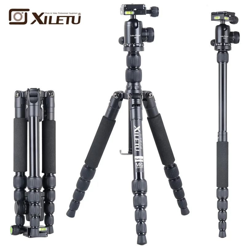 Xiletu T225A + фотографический Компактный алюминиевый штатив для