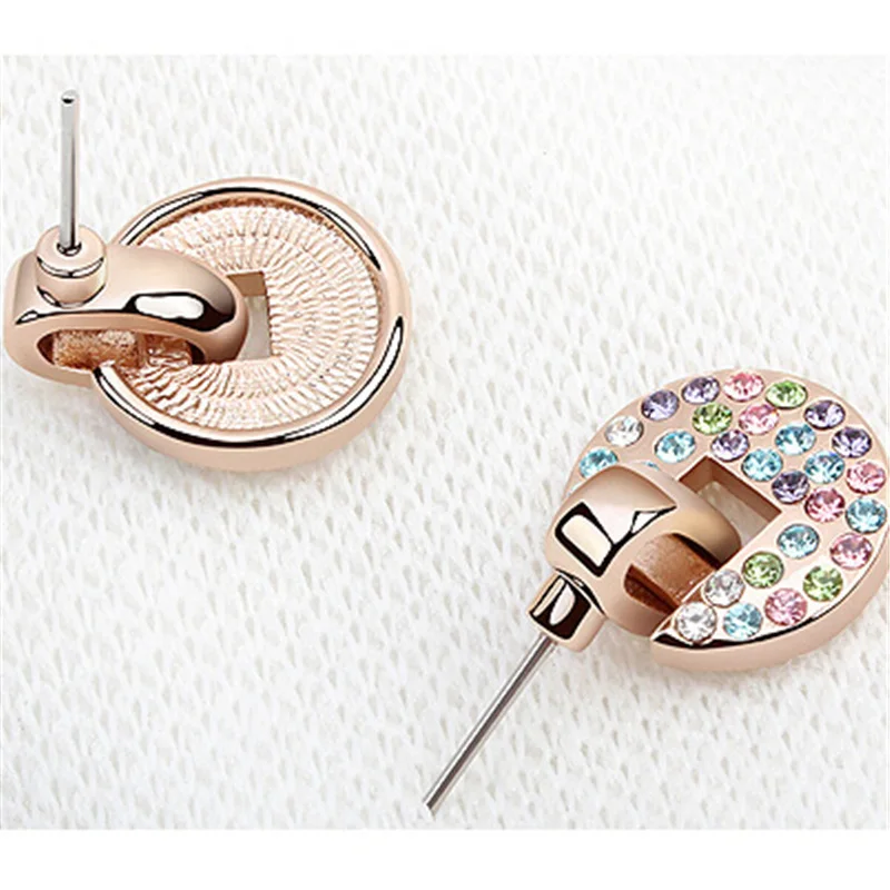 2016 мода ювелирных изделий колье серьги для женщин красочные из кристаллов