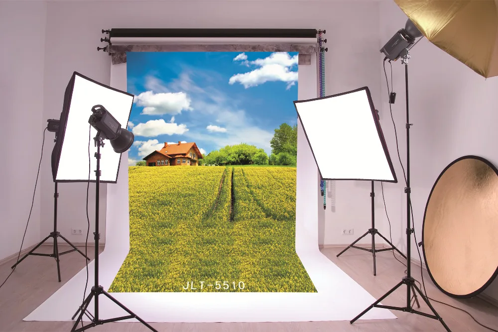

Spring Scenic Flower Fields Photography Backgrounds for Photo Studio Wedding Children Baby Vinyl Cloth Custom Photo Backdrops
