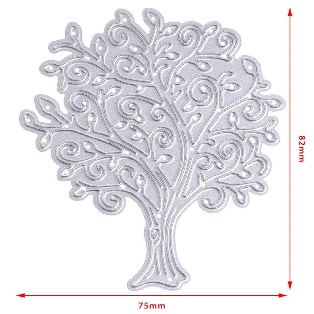 Прекрасный дерево DIY металлический трафарет Трафареты для Скрапбукинг Новый 2018