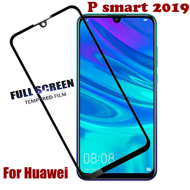 Закаленное стекло для Huawei P Smart 2019 защитная пленка с полным покрытием huaway Psmart