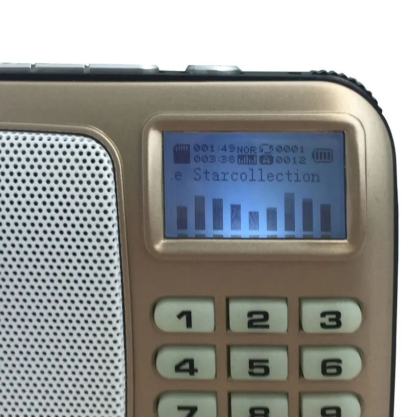 Rolton W505 MP3 WMA WA плеер мини портативные радио колонки FM радио с ЖК-экраном Поддержка TF карты воспроизведение музыки светодиодный фонарик