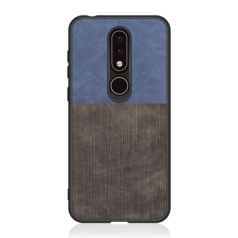 Чехол для Nokia 6 1 тканевый противоударный чехол жесткая задняя крышка X6 телефона
