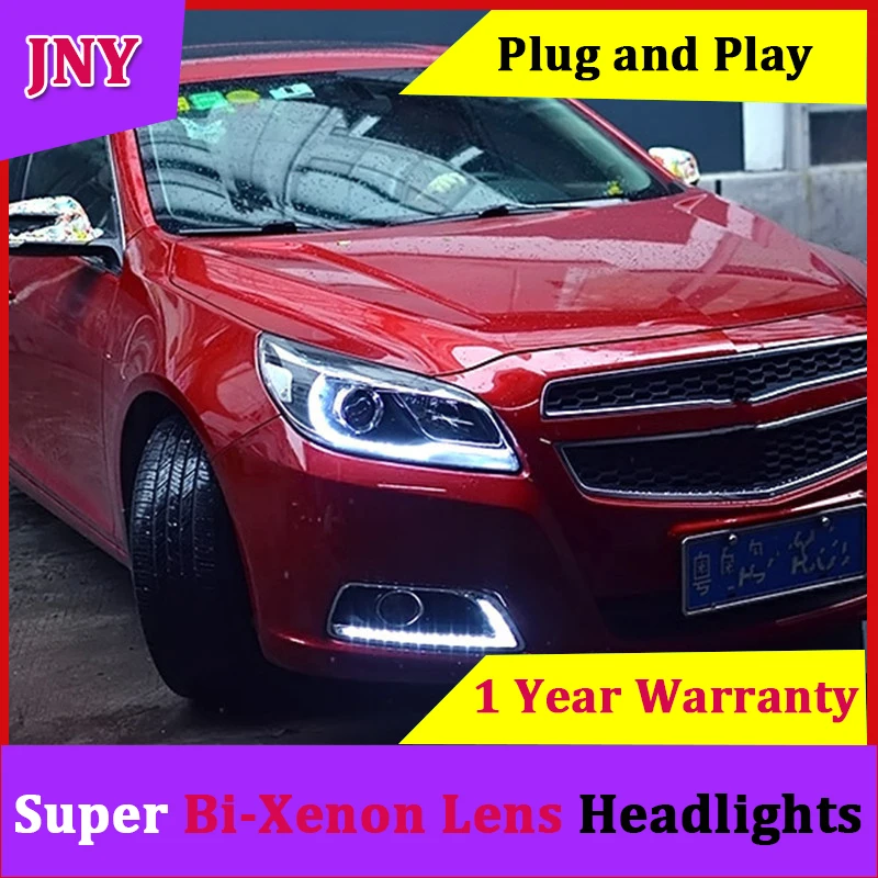JNY для Chevrolet Malibu фары 2012 2013 214 светодиодный Rio DRL двойной луч линзы дальнего и