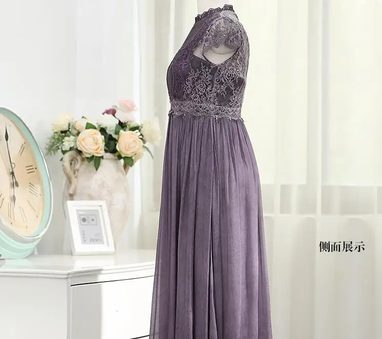 Vestidos шифоновое платье летнее Новое Женское темпераментное вечернее платье шифоновое длинное кружевное ажурное женское длинное платье vestido