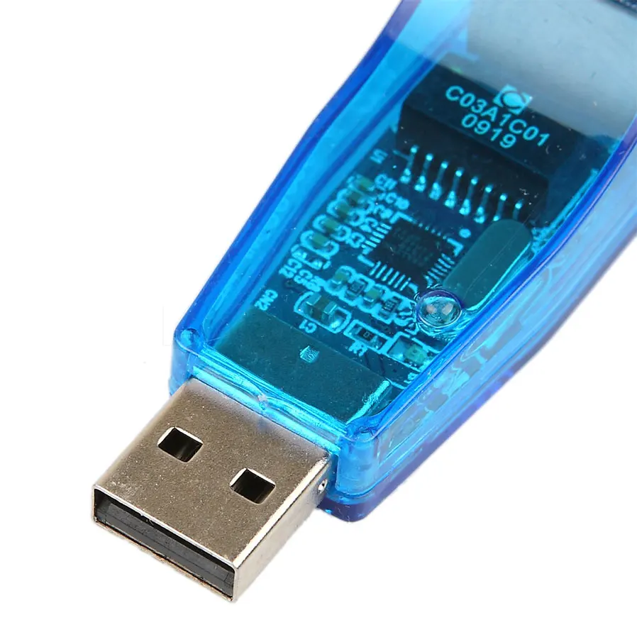 1 шт. USB Ethernet адаптер kebidumei для сетевой карты RJ45 Lan полудуплексный 5 Мбит/с