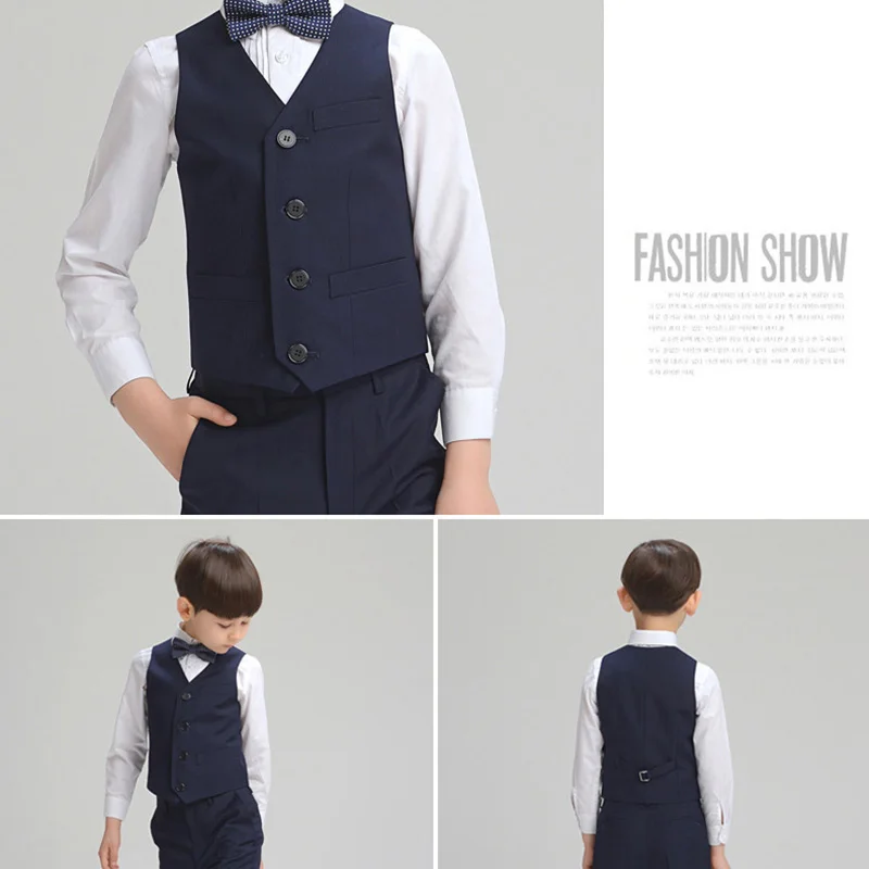 Жилет для мальчиков детский жилет формальный детская одежда модный на свадьбу и