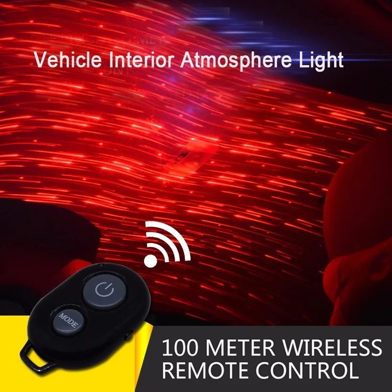 OHANEE USB LED Автомобильный атмосферный окружающий звездный свет DJ RGB цветная
