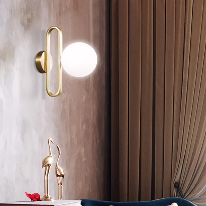 Настенный светильник светодиодный креативный ретро из латуни|Комнатные