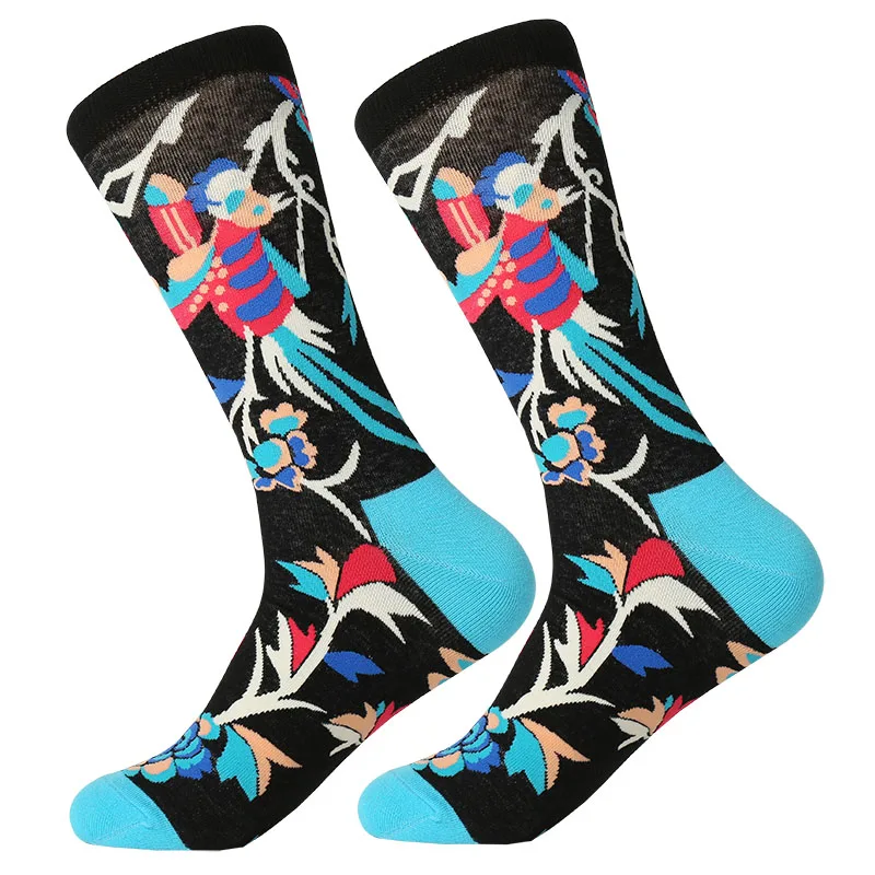 MYORED/1 пара Прямая поставка Сезон осень весна зима Цветные хлопковые мужские носки