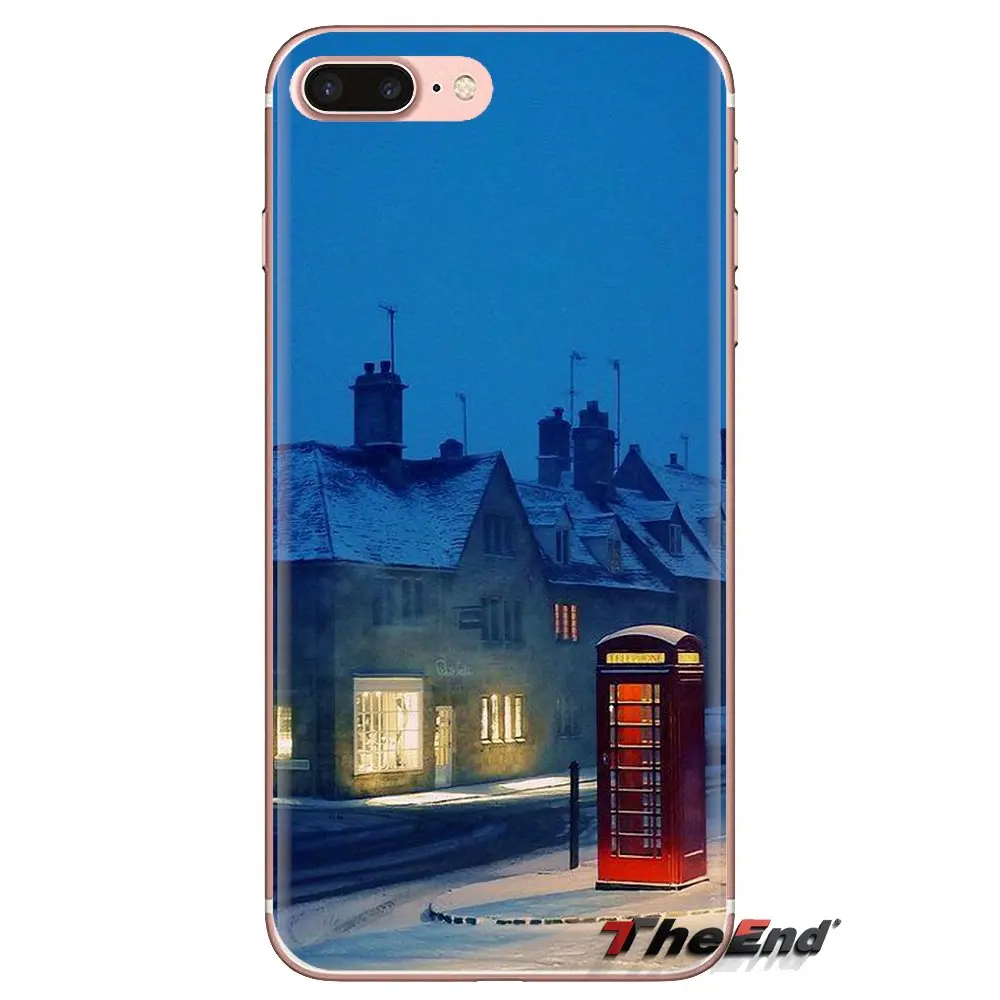Soft Transparent Shell Cover For Xiaomi Redmi 4A S2 Note 3 3S 4 4X 5 Plus 6 7 6A Pro Pocophone F1 Red London Telephone Booth Box |