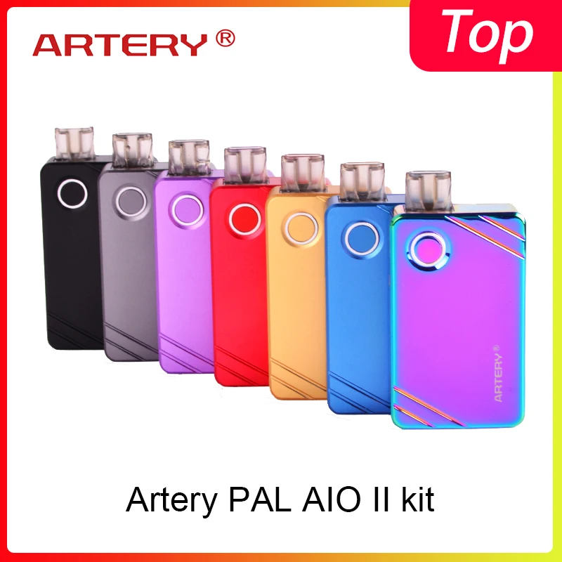 Новый цветной набор для вейпа артерия Pal AIO 2 комплект 1000 мАч с 3 мл бак pod fit 1.