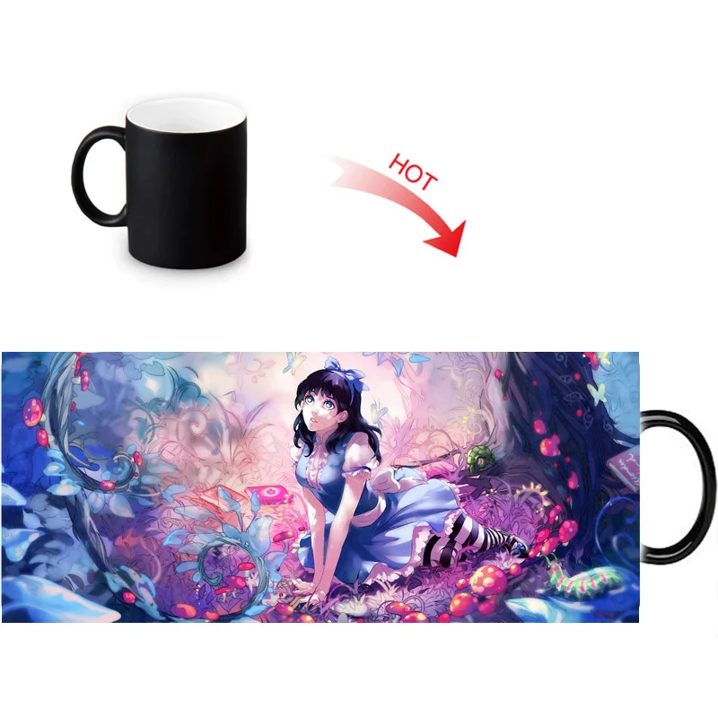 Кружка Алиса в стране чудес чувствительная кофейная чашка с датчиком